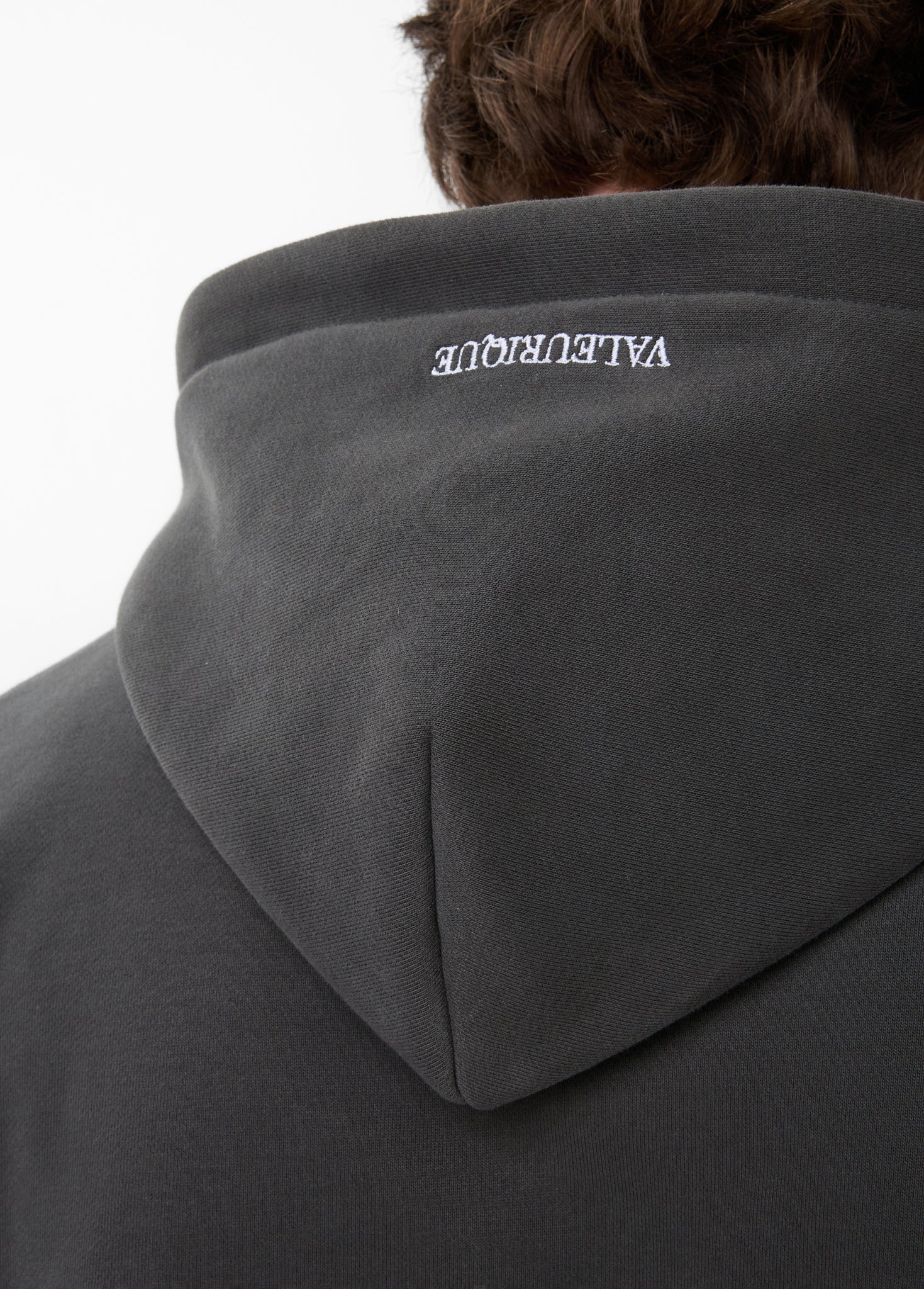 Velour Grey Hoodie
