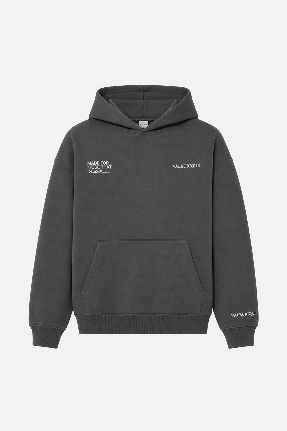 Velour Grey Hoodie